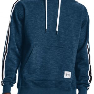 Mikina s kapucí Under Armour UA Essential Heritage Flc HD-BLU